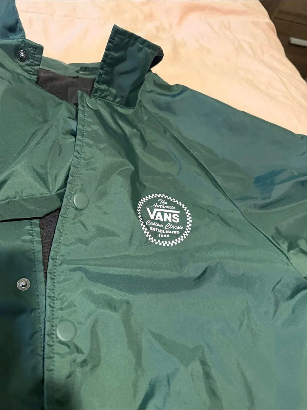 Vans Men’s Dark Green Coach Windbreaker Jacket